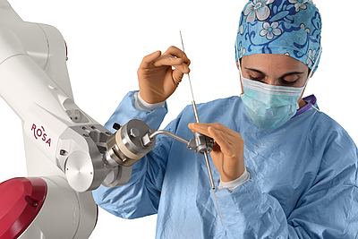 Meilenstein in der Chirurgie: Roboterassistenten. © ZImmer Biomet